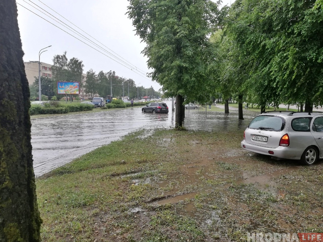 ФОТО: Первый летний ливень затопил улицы Гродно