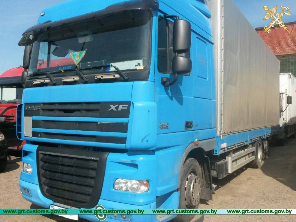 На гродзенскай мытні затрымалі грузавік