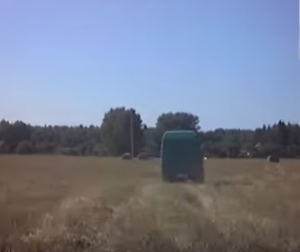 Відэафакт: дальнабойшчык выратаваў качку з качанятамі на трасе М6