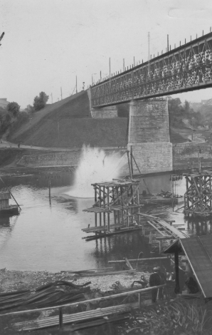 Что это за аквалангист? Старое фото Гродно принесли в редакцию Hrodna.life, мы разобрались, что на нем происходит