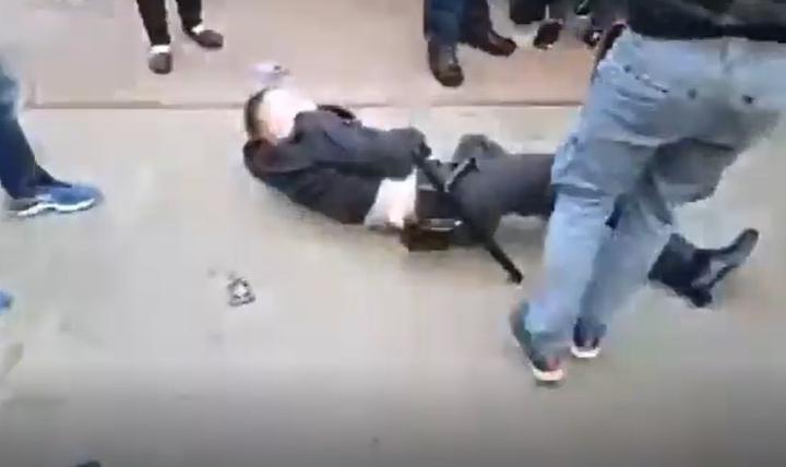 Милиционер, который упал на пикете Тихановской в ​​Гродно, ранее уже участвовал в «политических» делах