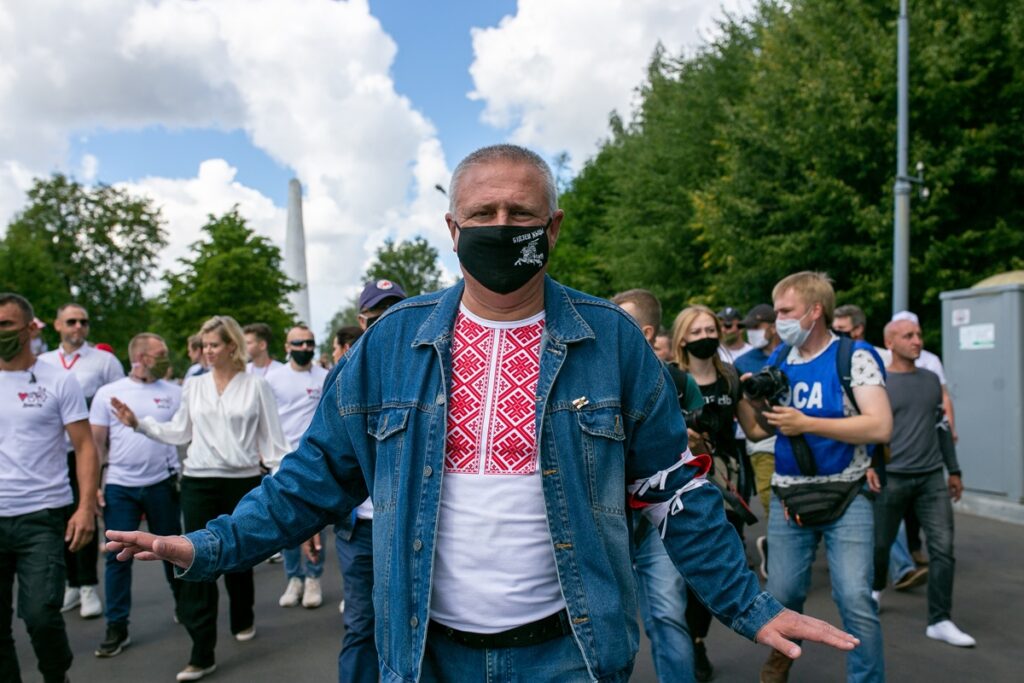 “Не абавязкова быць моцным”. Як гродзенцы ахоўвалі пікет Ціханоўскай і не толькі