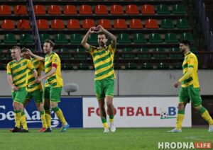 Гродзенскія футбалісты падтрымалі беларускіх спартсменаў і выступілі супраць гвалту