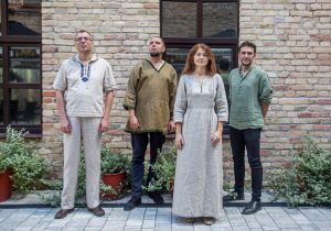 паэт і музыка Павел Салаўёў (злева) у складзе гурта "Папараць"