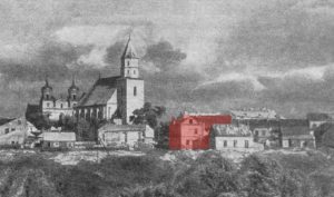 Каля сінагогі на Траецкай адбудуюць дом паводле архіўных фота. Якім ён будзе школьны двор гродна