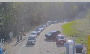 Як у Вільні прайшло перапахаванне Кастуся Каліноўскага і іншых паўстанцаў Чарга на мяжы ў пункце пропуска "Лоша"