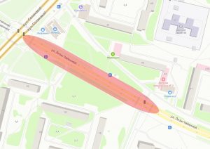 Вуліцы Гаспадарчую і Дубко злучылі чатырохпалоснай дарогай Забарона руху па па вул. Соламавай