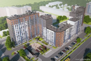 Візуалізацыя новага жылога комплексу на Савецкіх пагранічнікаў