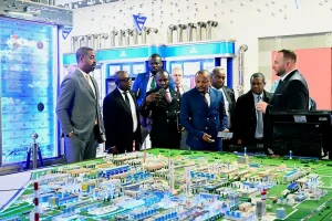 Дэлегацыя з Экватарыяльнай Гвінеі на "Гродна Азот"