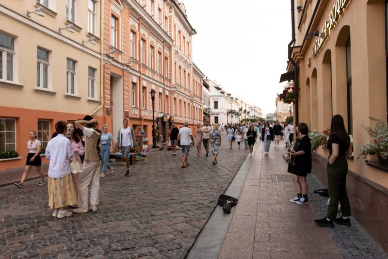 Людзі ў Гродна.