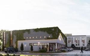 Праект гандлёвага цэнтра на Чырвонаармейскай.