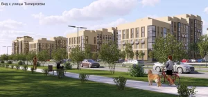 Фота ілюстрацыйнае: від на новы раён з вул. Ціміразева. Імаверна, запланаваны шматпавярховік узвядуць у падобным стылі