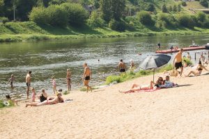 Пляж на Нёмане.