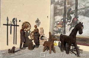 Інсталяцыя кавальскага дворыка на Маркса, 11. Фота: "Вячэрні Гродна"