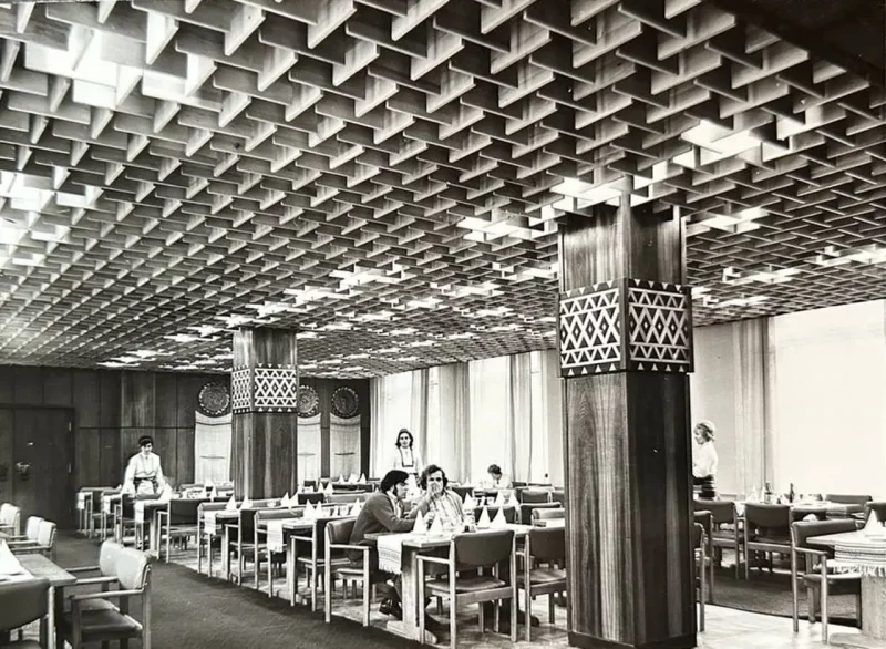 The hall of the Grodno restaurant, opened in 1974. Photo from the institution's archive / Hrodna. life / MOST