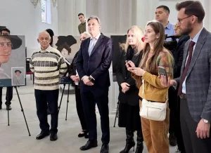 Адкрыццё выставы рэпрадукцый Льва Бакста ў Гродне. Фота: Рускі Дом у Гродне