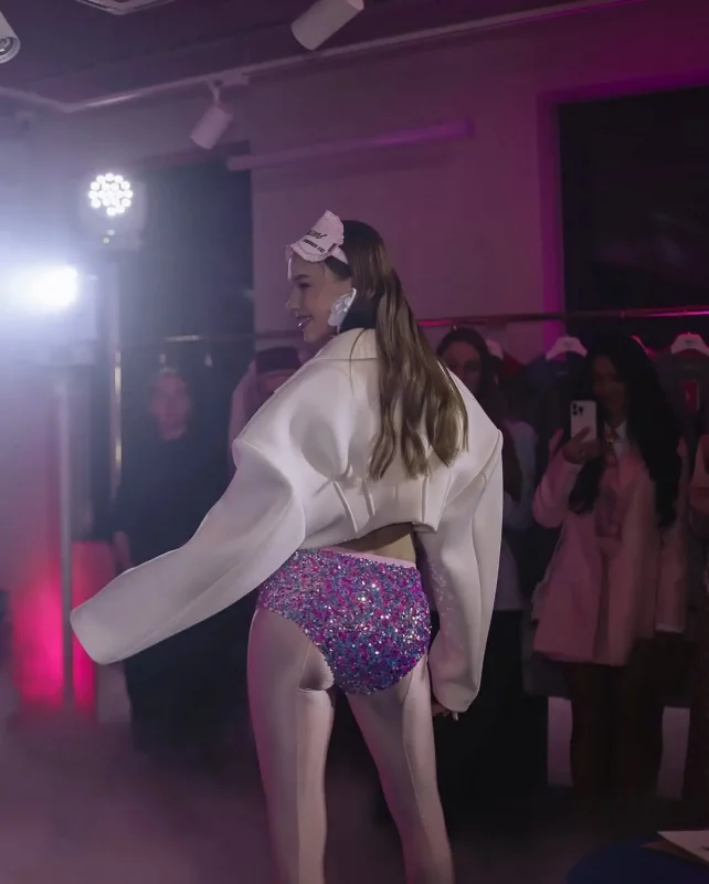 Шорты з паеткамі з шоурума Krikate House. Фота: Instagram брэнда