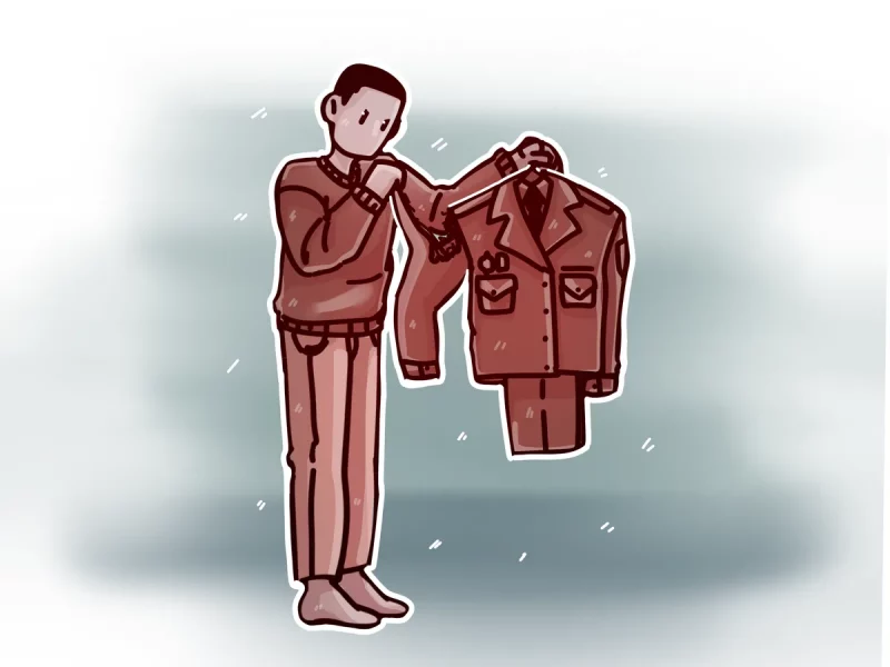 Policemen know what to provide to avoid being punished. Illustration: Tatiana Savich for Hrodna.life