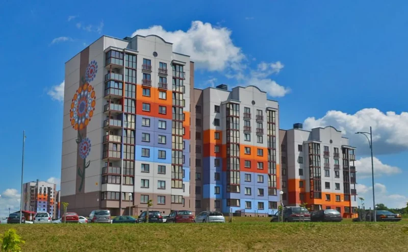 Квартал на Магістральнай у Гродне, пабудаваны ў 2021-2023 гадах. Фота: Яндекс.Карты