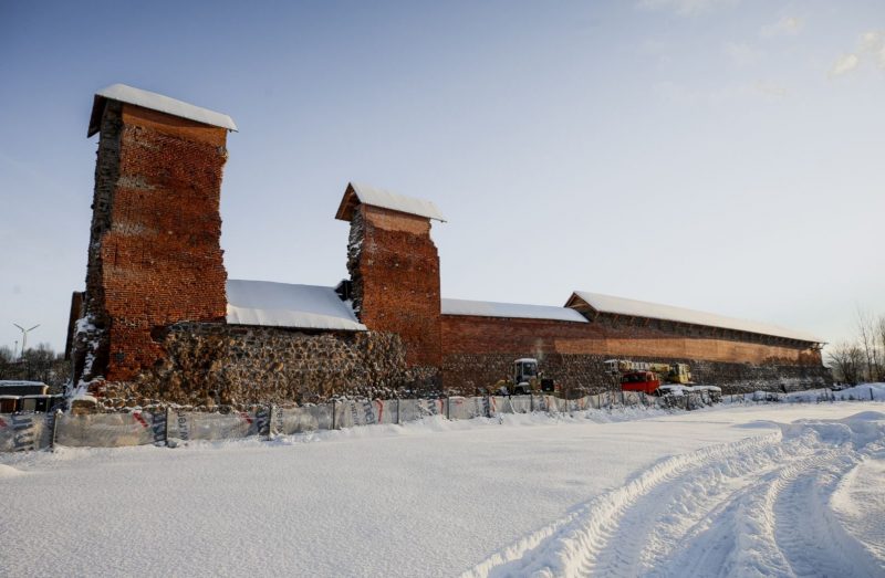 Пацвердзілася наяўнасць трэцяй вежы Крэўскага замка - археолагі знайшлі заходні кут Кревский замок. 2019 год. Фото: svaboda.org