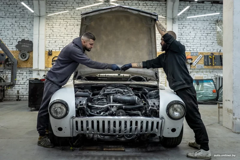 Гродзенцы скрыжавалі “Волгу” з Bugatti – праект абышоўся ім у $120 тысяч