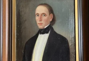 Карціна з гродзенскага музея ўсплыла на аўкцыёне ў Польшчы - як яна магла туды патрапіць? Партрэт Юзафа Прушыньскага з калекцыі гродзенскага музея, якую прадалі з аўкцыёну ў Польшчы. Фота: Allegro Lokalnie