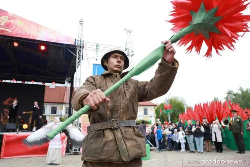 9 мая 2024 года ў Гродне. Фота: "Гродзенская праўда"
