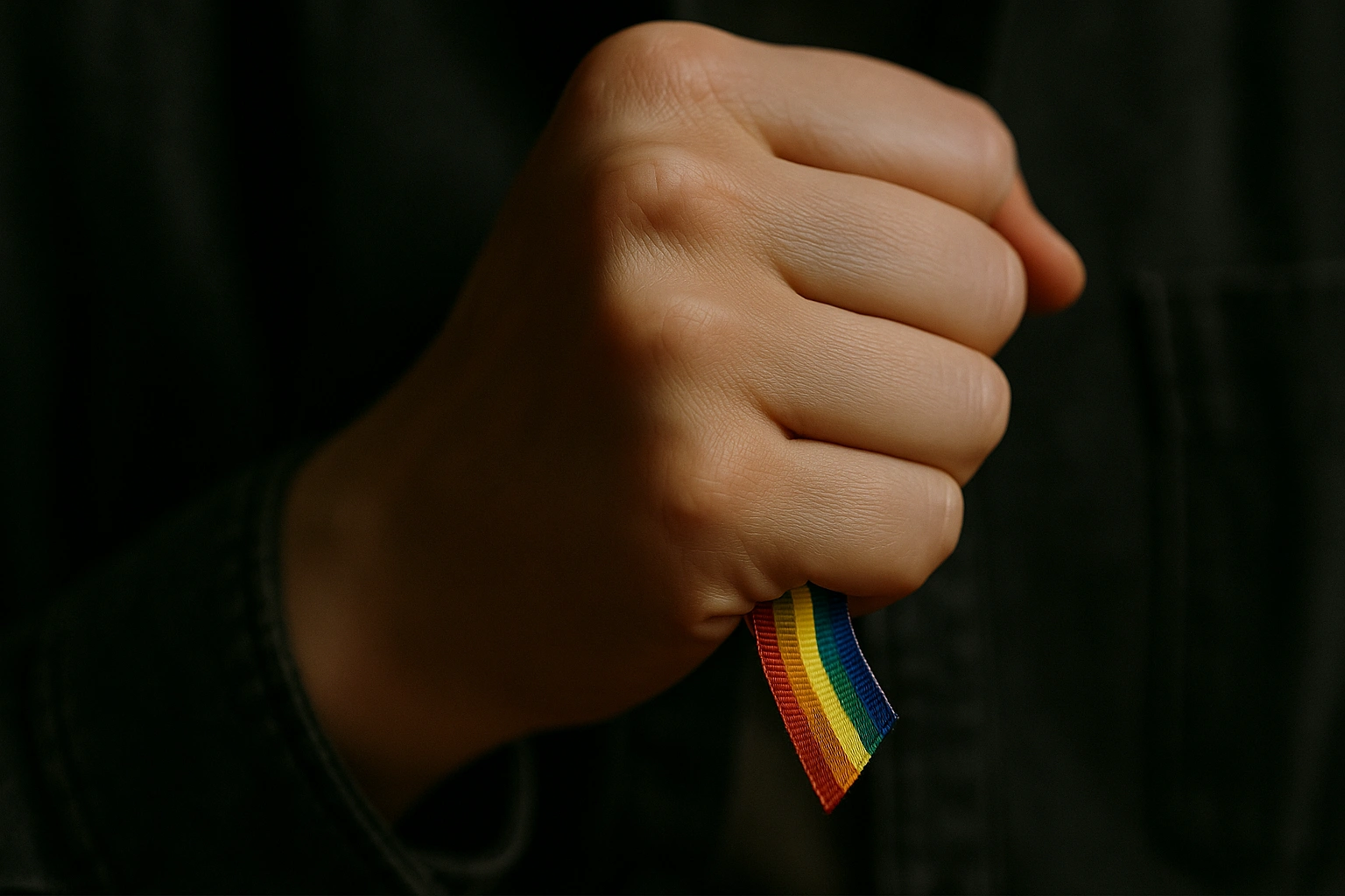 Паводле слоў Аліны, зараз у Беларусі нельга публічна распавядаць пра сваю ідэнтычнасць і правы ЛГБТК+ людзей. Нават каментар у сацсетках можа стаць падставай для затрымання. Фота ілюстратыўнае, створанае чатам GPT на падставе аповеда гераіні