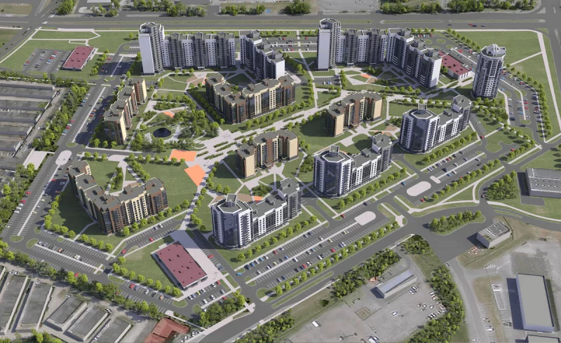 У Панямуні з'явіцца мікрараён - гараджан просяць ацаніць праект забудовы