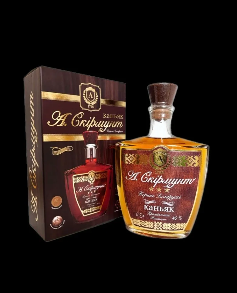Бренд алкоголя Беларуси - коньяк «А. Скирмунт». Skirmuntt. Пинский винодельческий завод