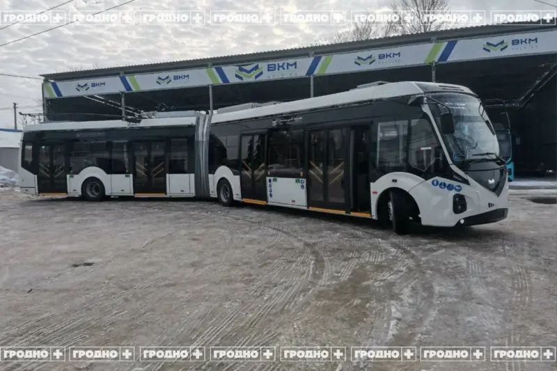 У Гродне з'явяцца новыя тралейбусы-"гармонікі" з Wi-Fi У Гродне з'явяцца новыя тралейбусы-"гармонікі" з Wi-Fi