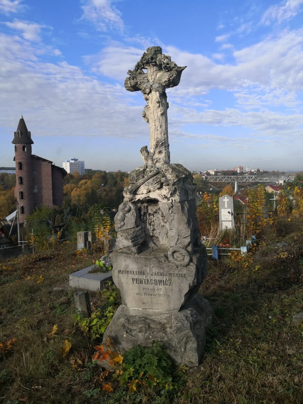 Могила Протасовичей на старом кладбище в Гродно. Создано Болеславом Шишкевичем