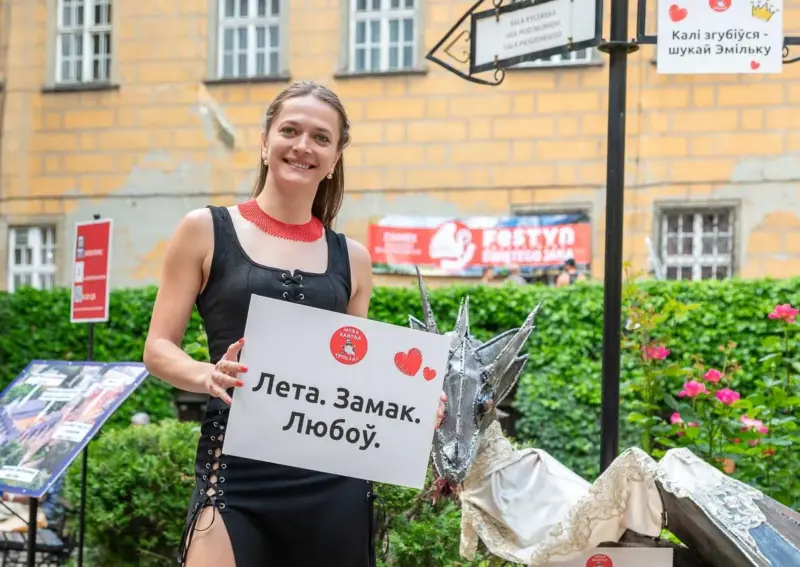 Арганізатарка і вядучая курсаў" Мова нанова " ва Уроцлаве Эмілія. Алесніца, 6 чэрвеня 2026 года. Фота Ірыны Міхеевай