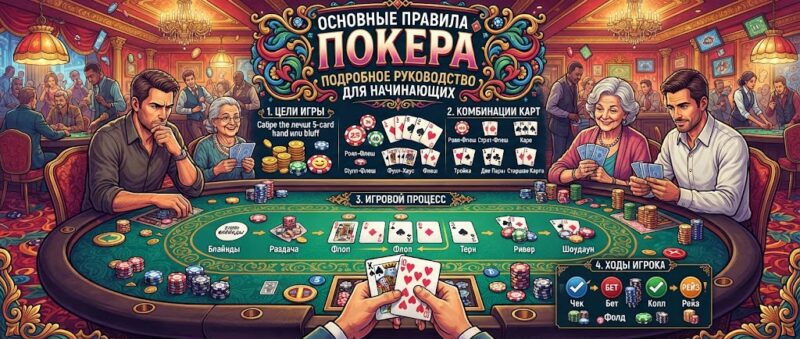 Основные правила покера: подробное руководство для начинающих