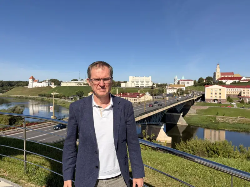 Пачобут плануе вярнуцца ў Беларусь, дзе будзе пісаць кнігу пра турму Анджей Почобут в Гродно, 8 сентября 2026. Фото: x.com/poczobut